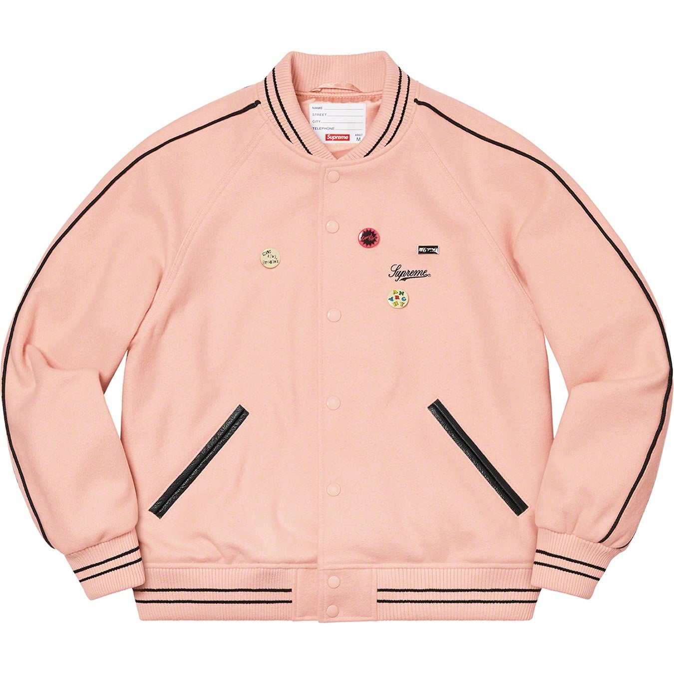 Jamie Reid/Supreme It's All Bollocks Varsity Jacket view 6